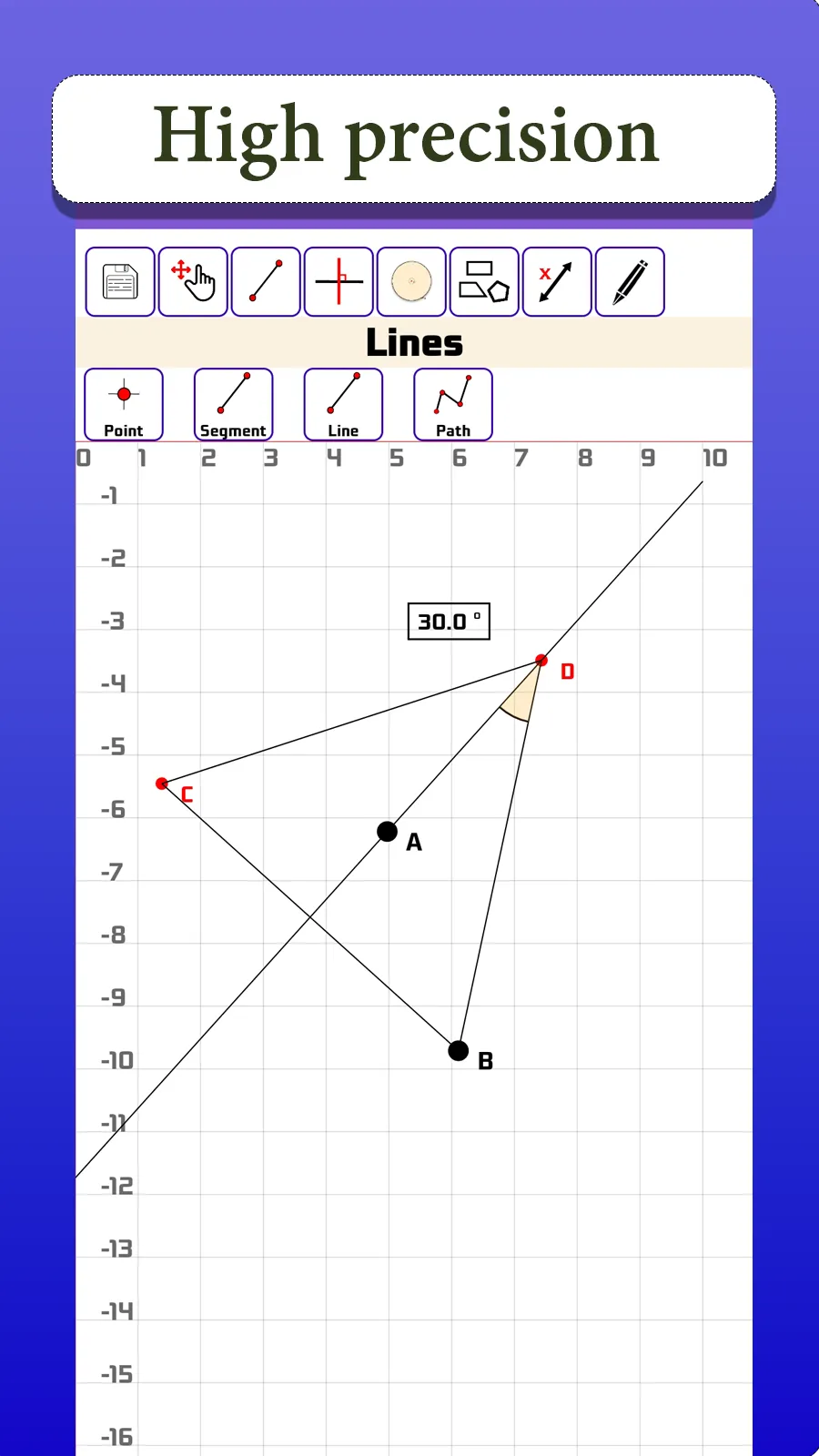 Geometry Drawer with measure | Indus Appstore | Screenshot