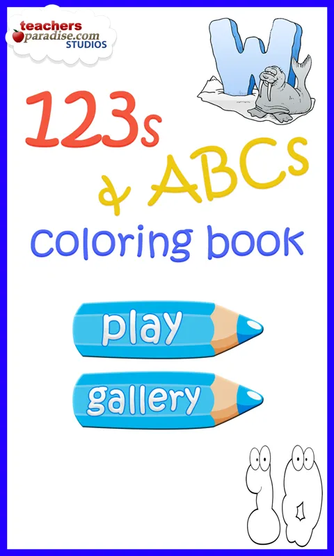 123s ABCs Kids Coloring Book | Indus Appstore | Screenshot