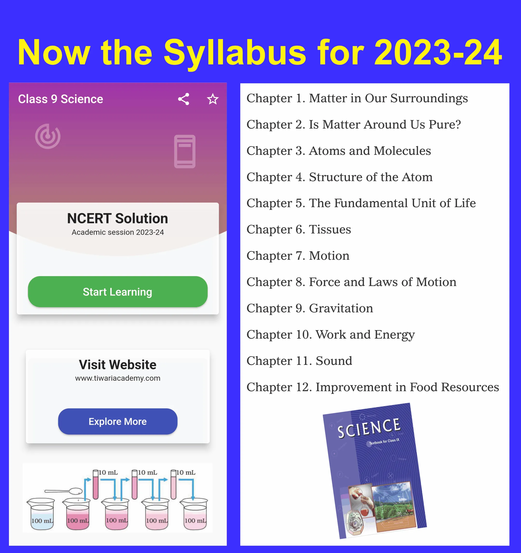 Class 9 Science for 2023-24 | Indus Appstore | Screenshot