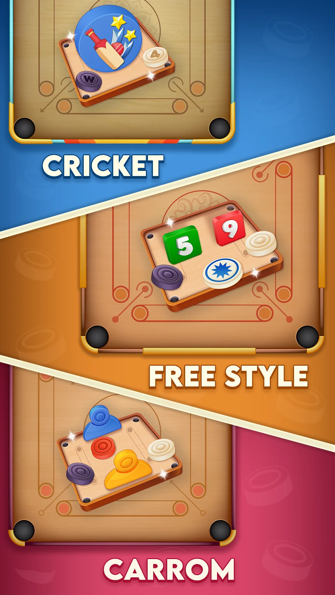 Carrom Cricket: Disc Pool Game | Indus Appstore | Screenshot