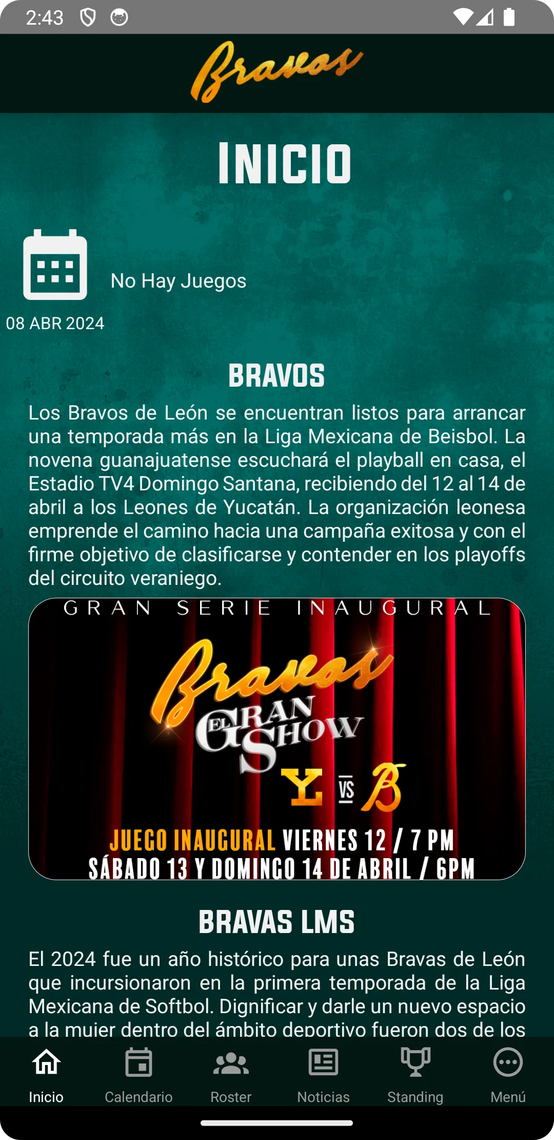 Bravos de León Oficial | Indus Appstore | Screenshot