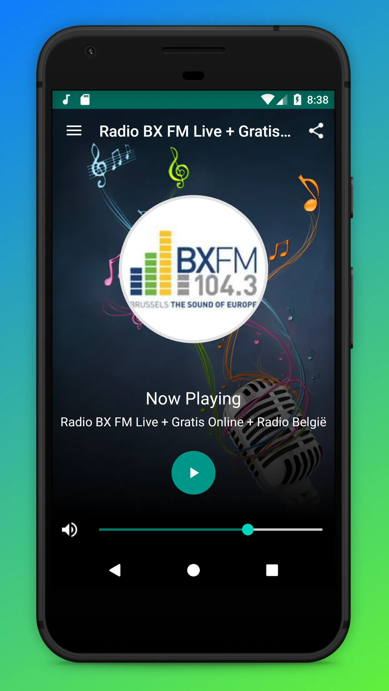 Radio BXFM 104.3 App Belgique | Indus Appstore | Screenshot