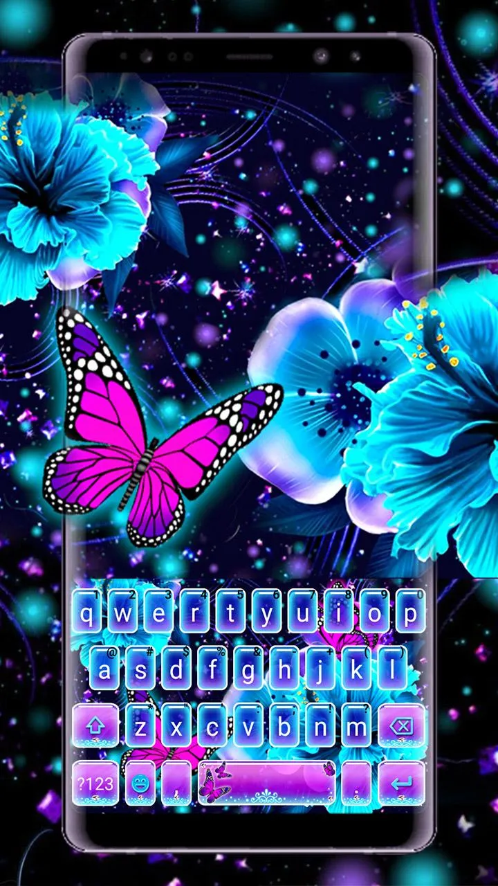 Neon Butterfly 2 Theme | Indus Appstore | Screenshot