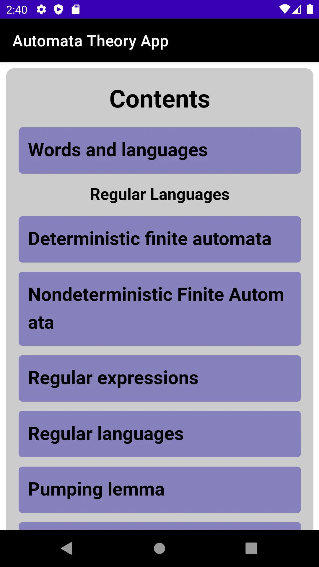 Automata Theory App | Indus Appstore | Screenshot