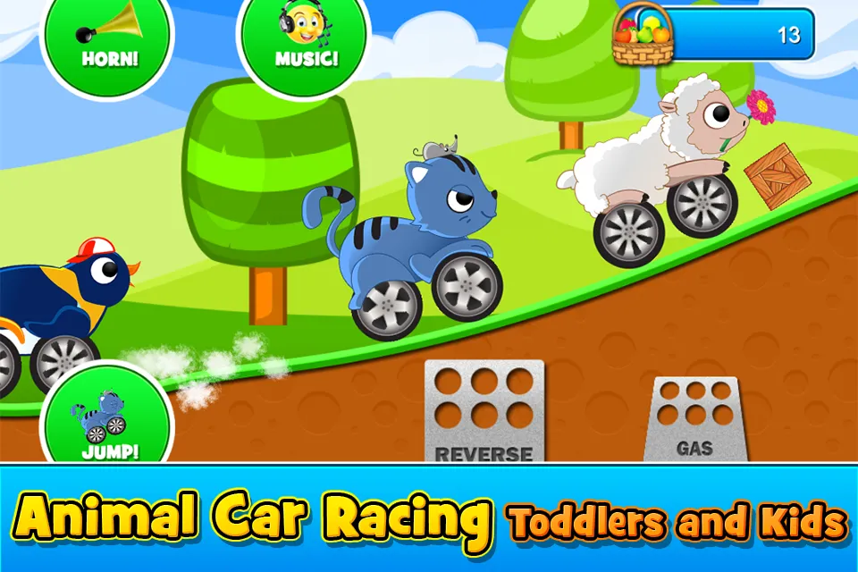 Animal Cars Kids Racing Game | Indus Appstore | Screenshot