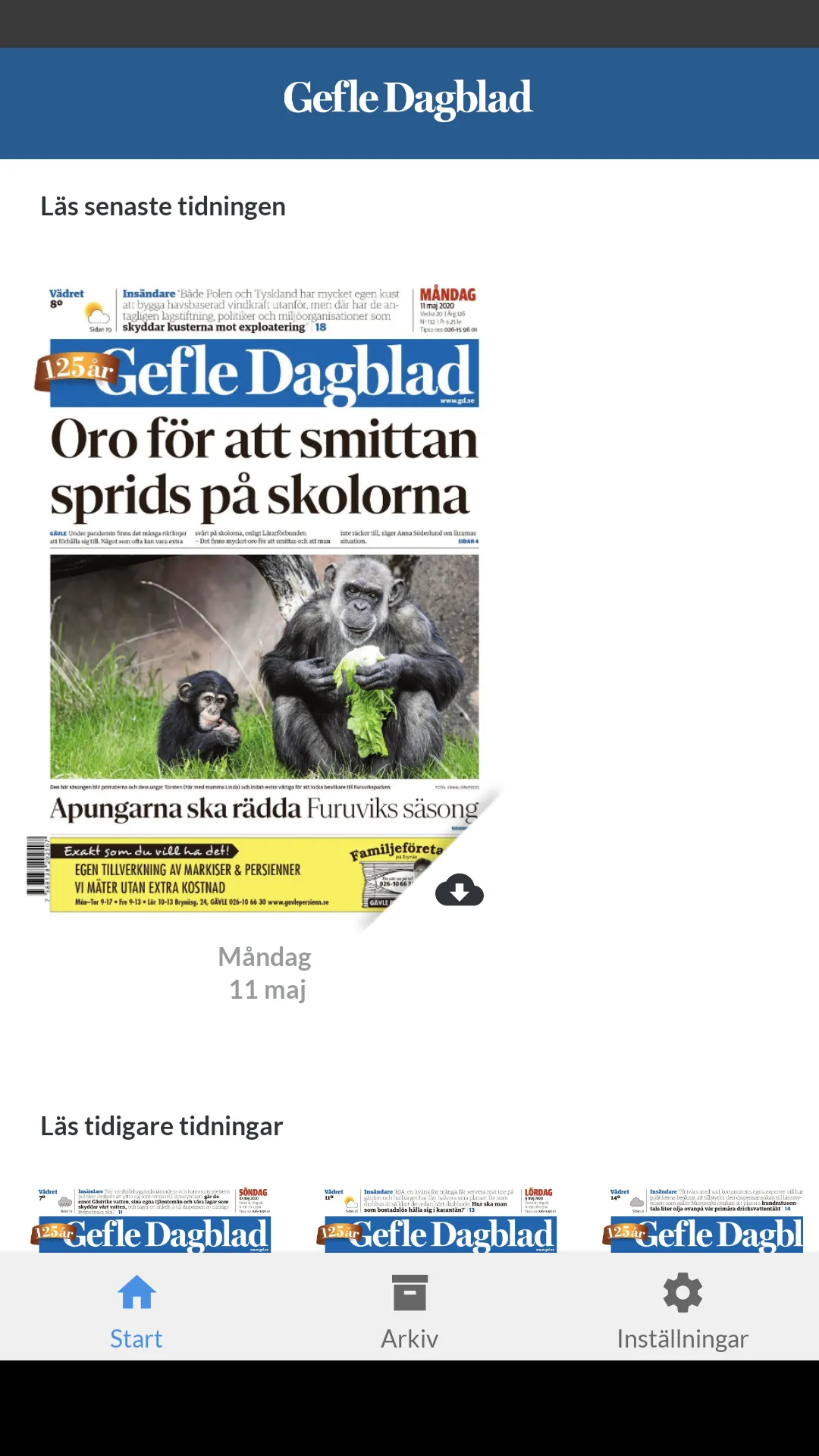 Gefle Dagblad e-tidning | Indus Appstore | Screenshot