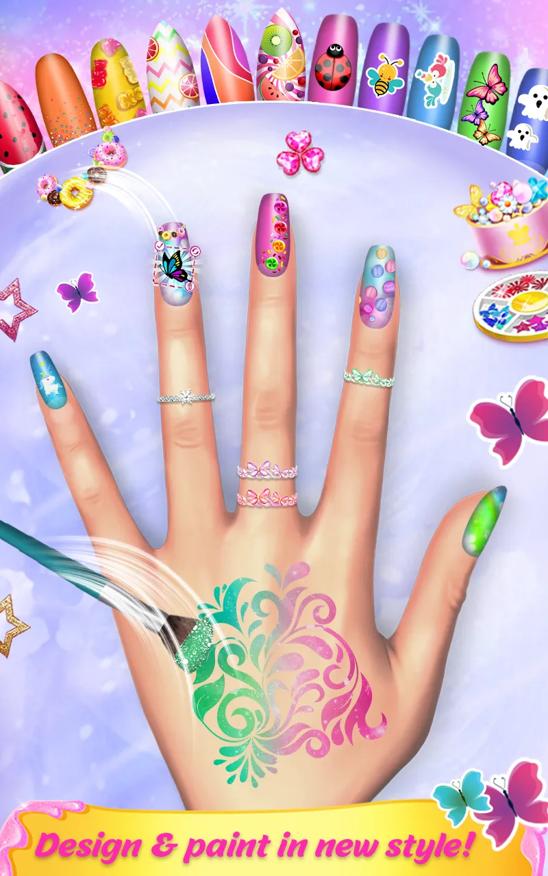 Nail Polish Game Nail Stack | Indus Appstore | Screenshot