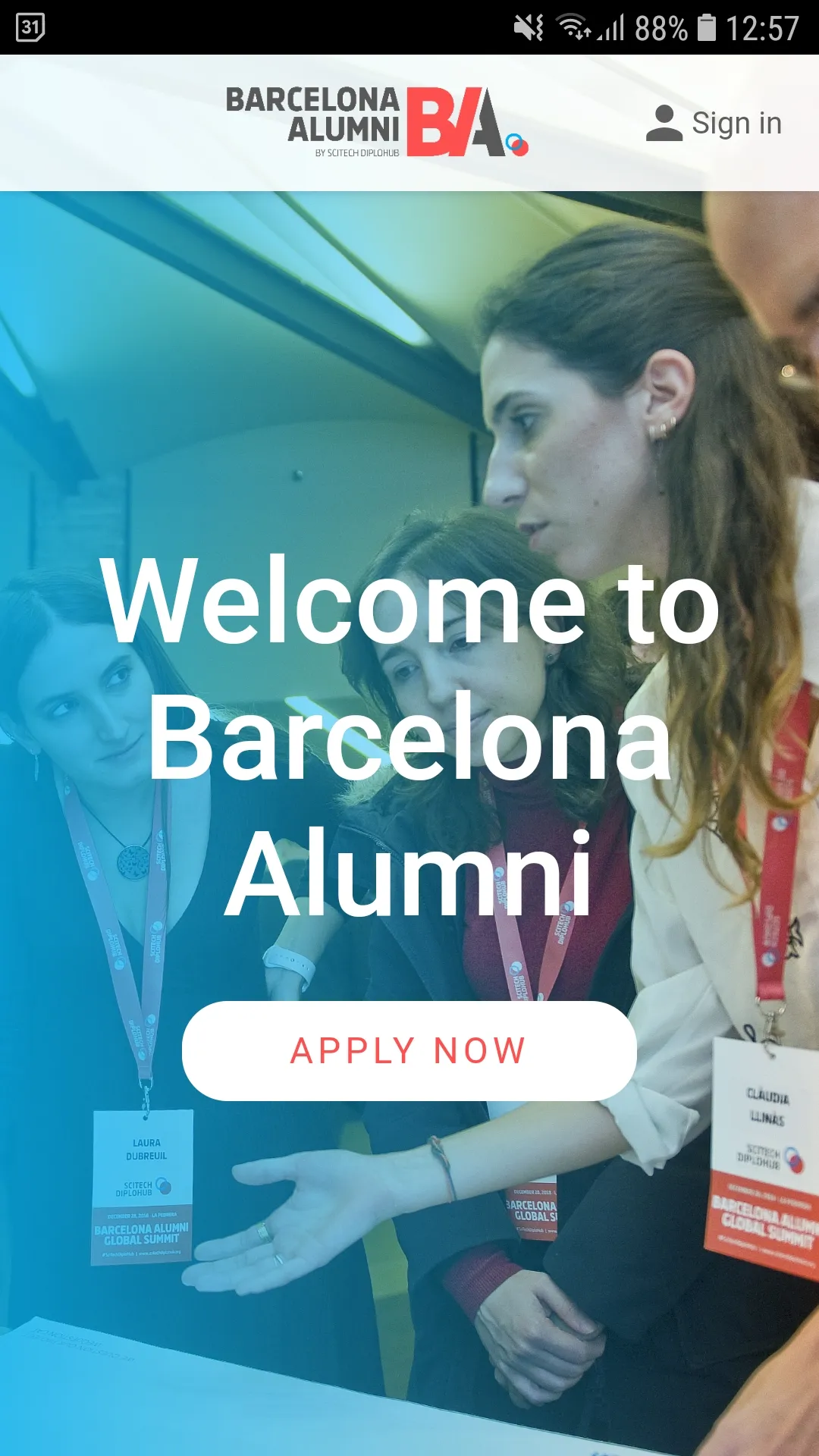 Barcelona Alumni | Indus Appstore | Screenshot