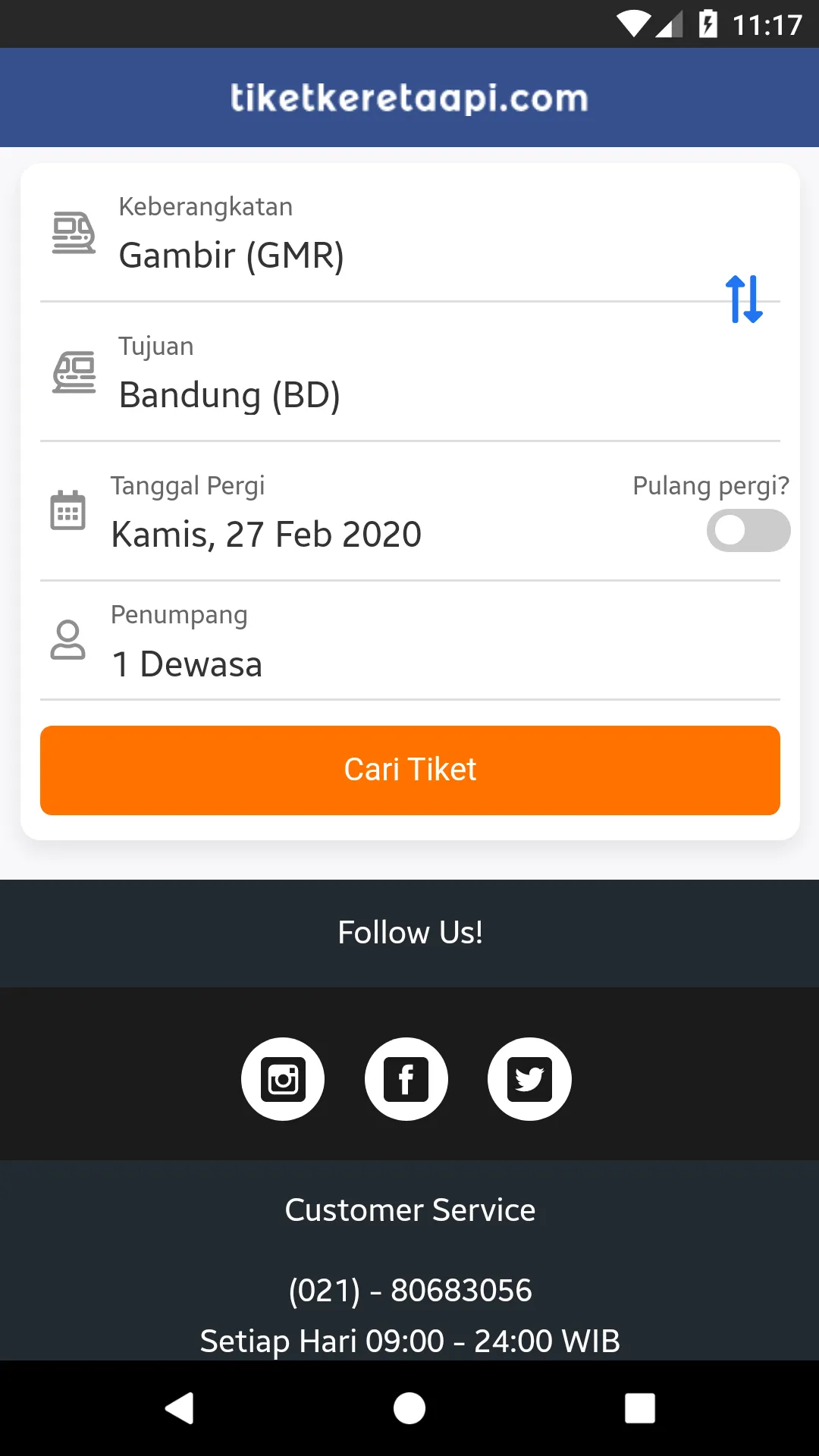 TiketKeretaApi.com | Indus Appstore | Screenshot