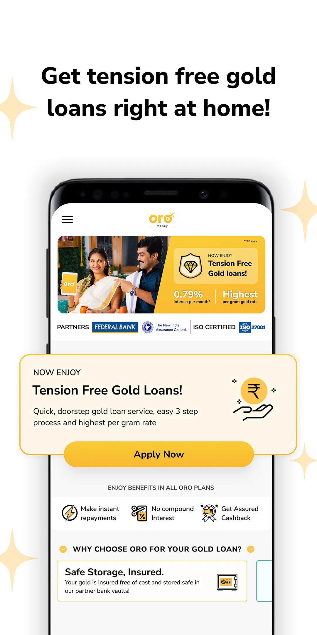 Oro Money | Gold Loans at home | Indus Appstore | Screenshot