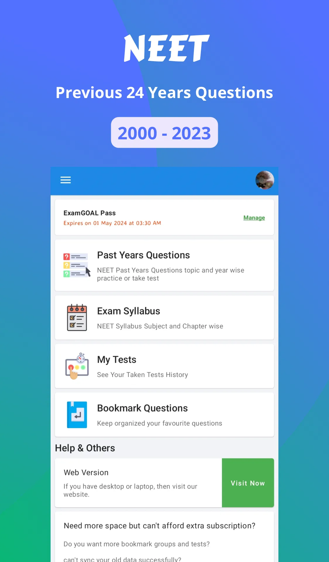 ExamGOAL: NEET PYQ Questions | Indus Appstore | Screenshot