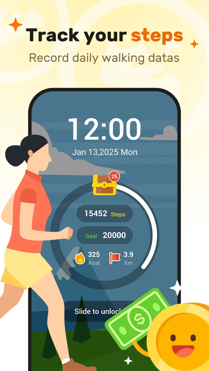 WalkEarn - Steps to Cash | Indus Appstore | Screenshot