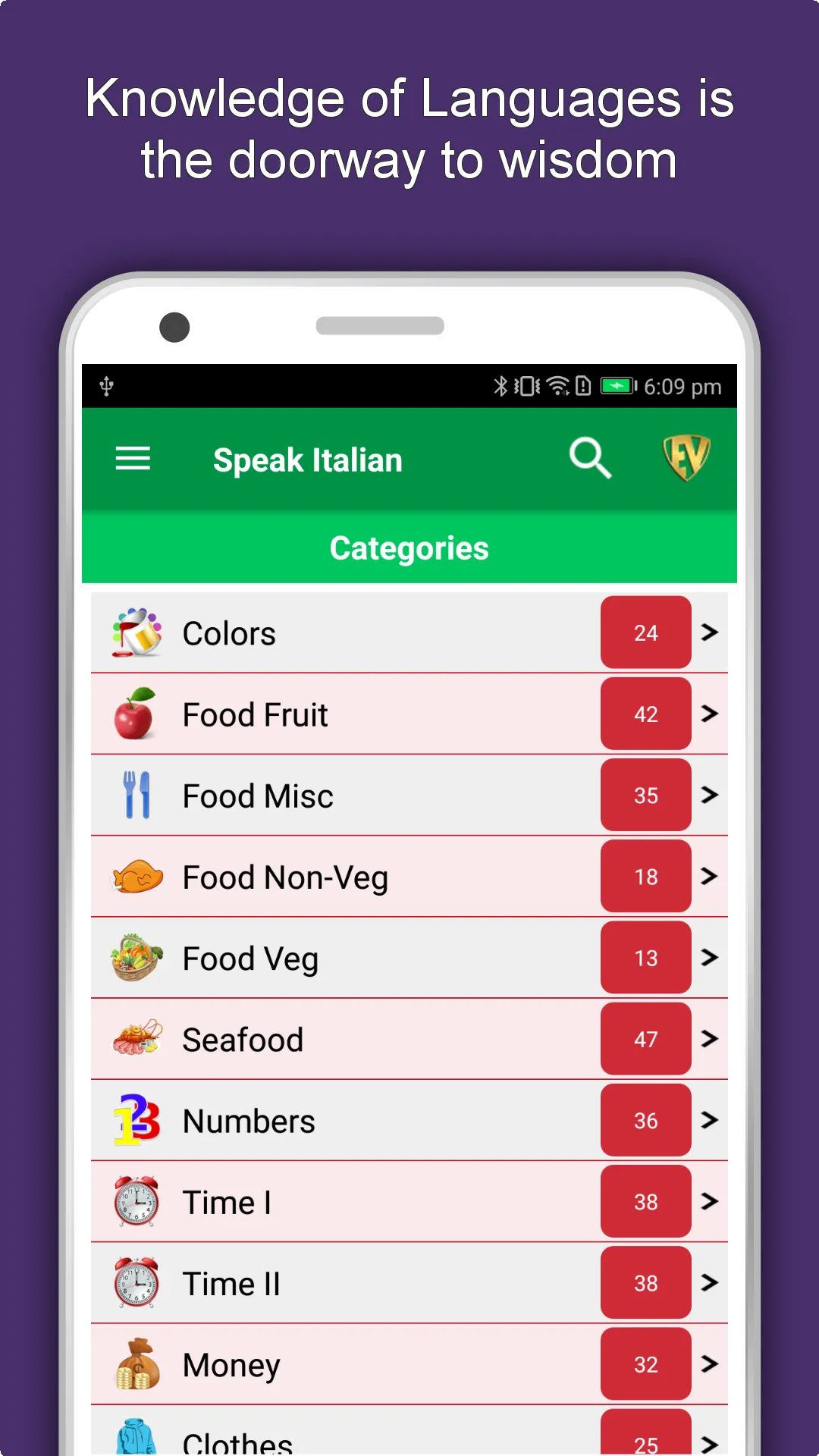 Speak Italian : Learn Italian  | Indus Appstore | Screenshot