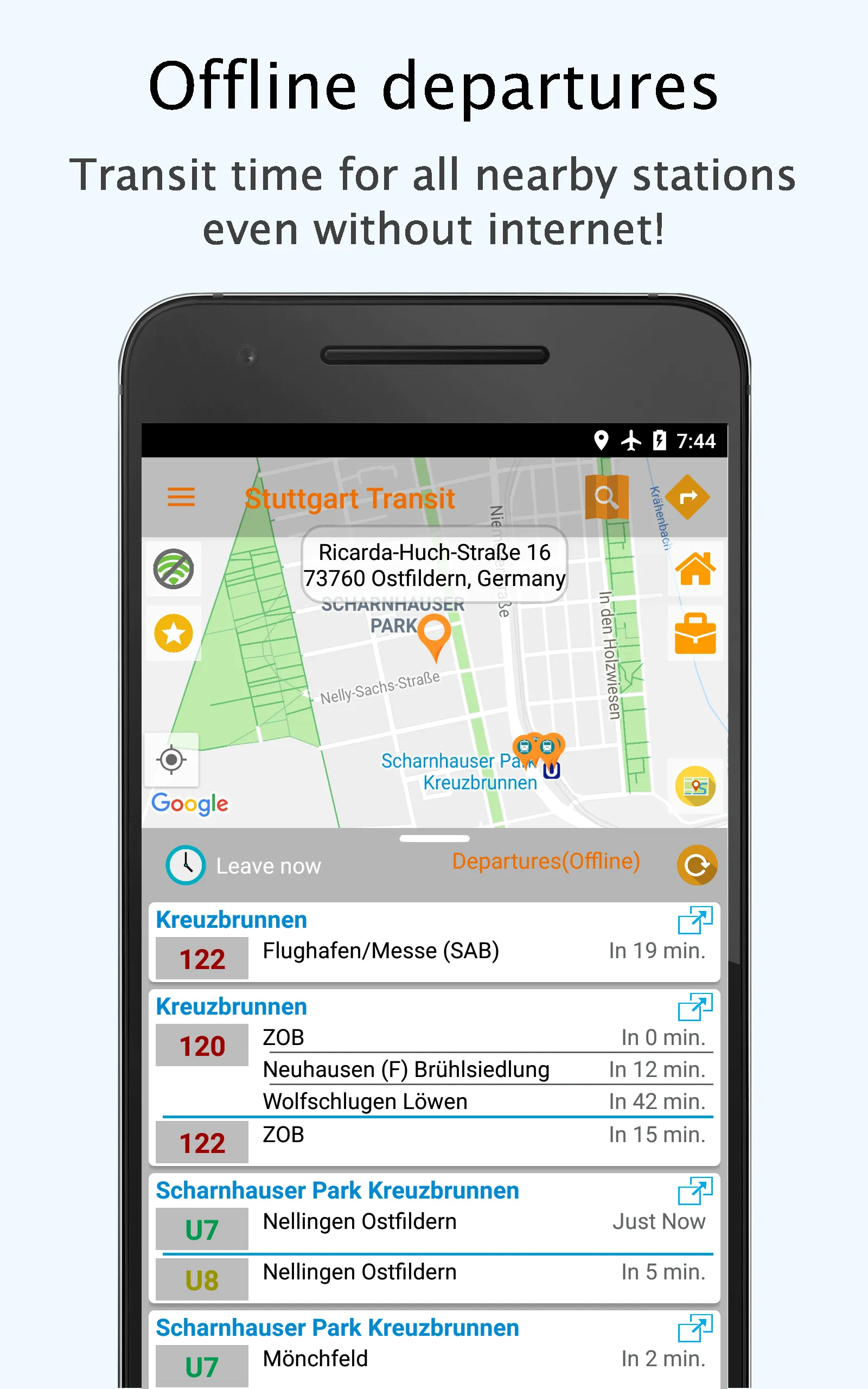 Stuttgart Public Transport | Indus Appstore | Screenshot