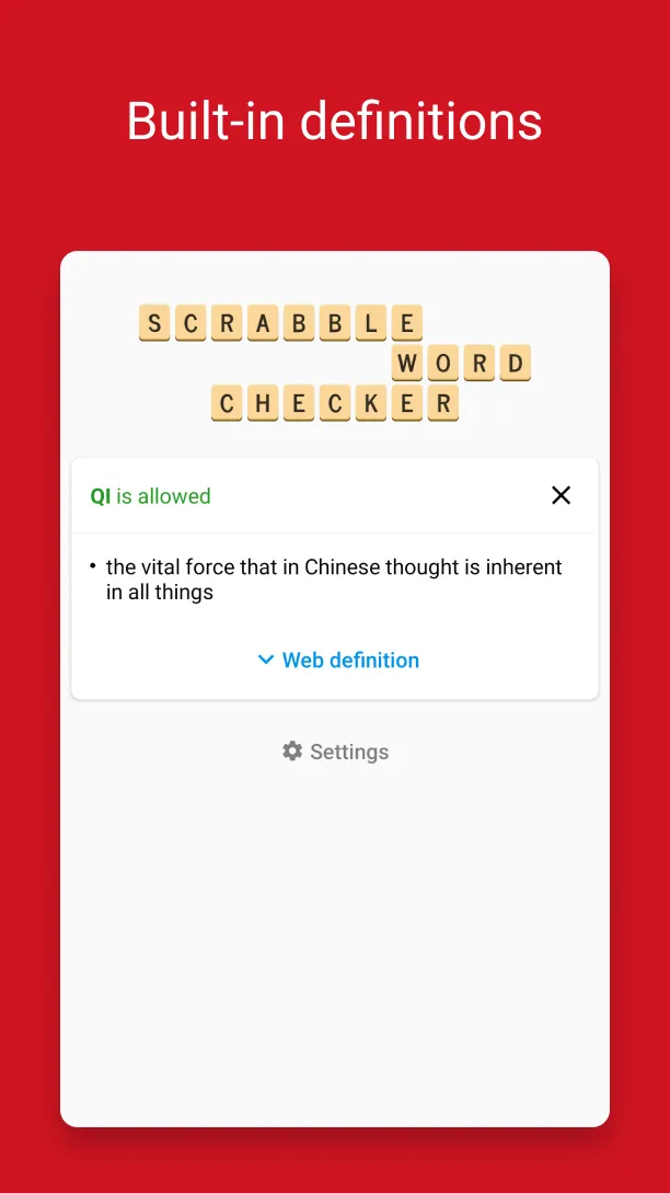 Word Checker for SCRABBLE | Indus Appstore | Screenshot