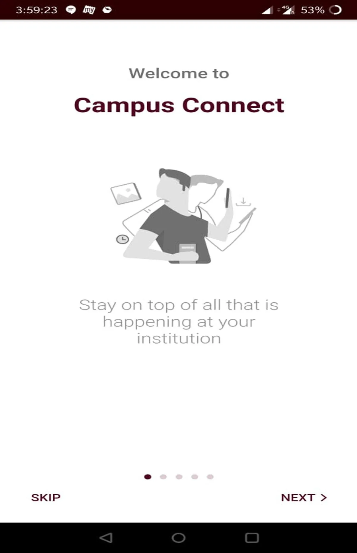 CAMPUS CONNECT | Indus Appstore | Screenshot