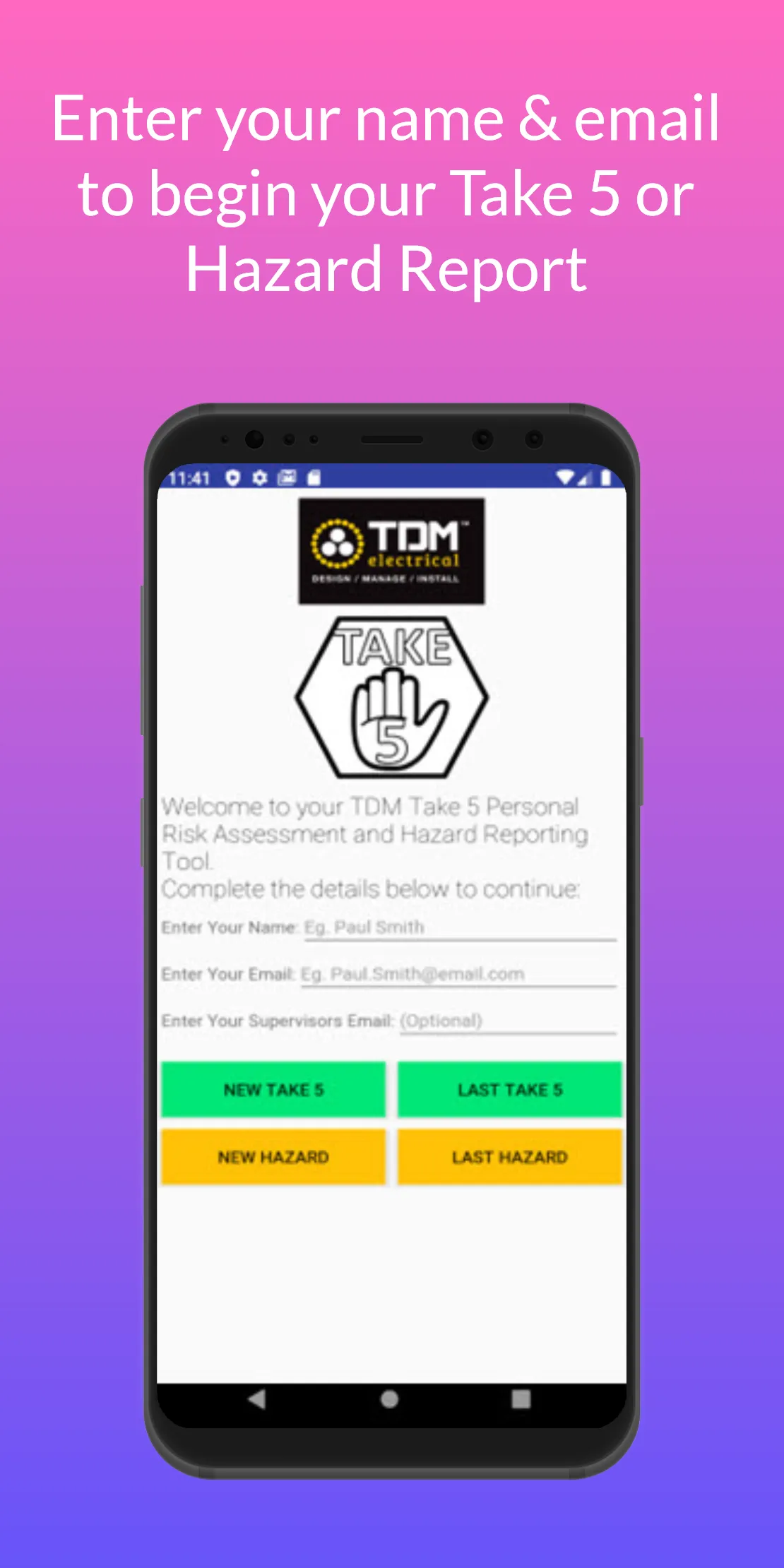 TDM Take 5 Risk Assessment | Indus Appstore | Screenshot