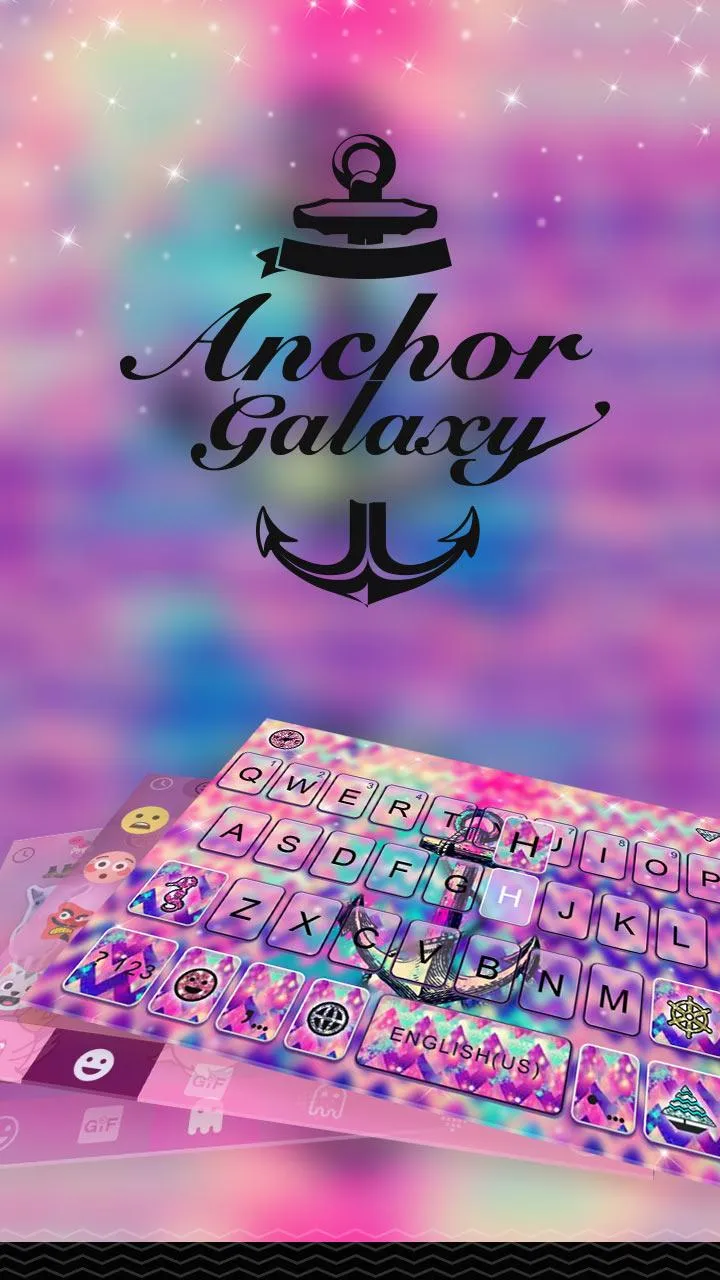 Anchor Galaxy Keyboard Theme | Indus Appstore | Screenshot