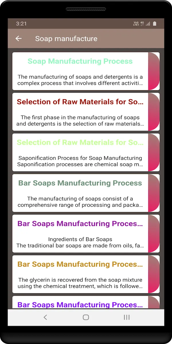 Soap manufacture | Indus Appstore | Screenshot