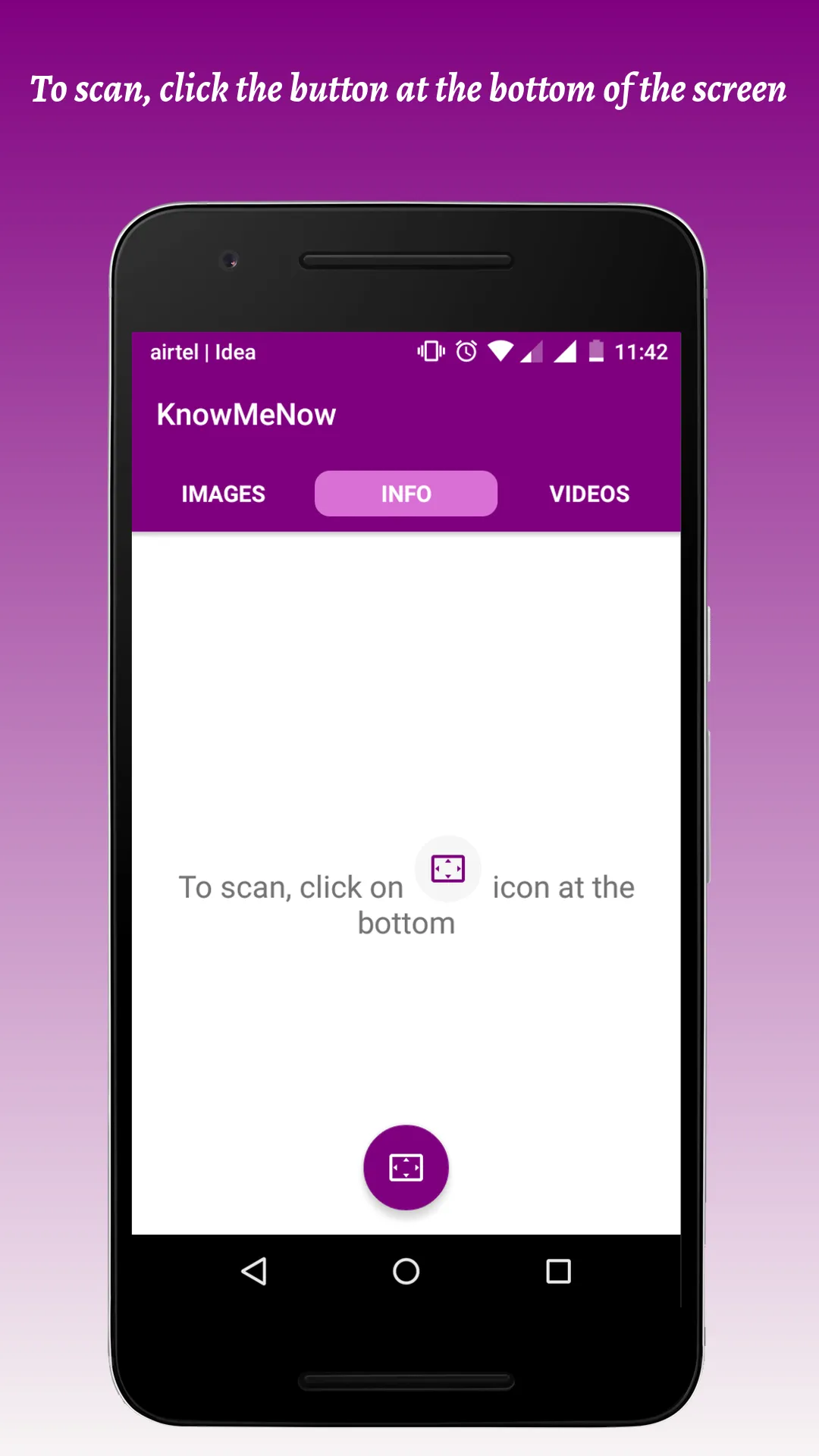 KnowMeNow: Scan and Know | Indus Appstore | Screenshot