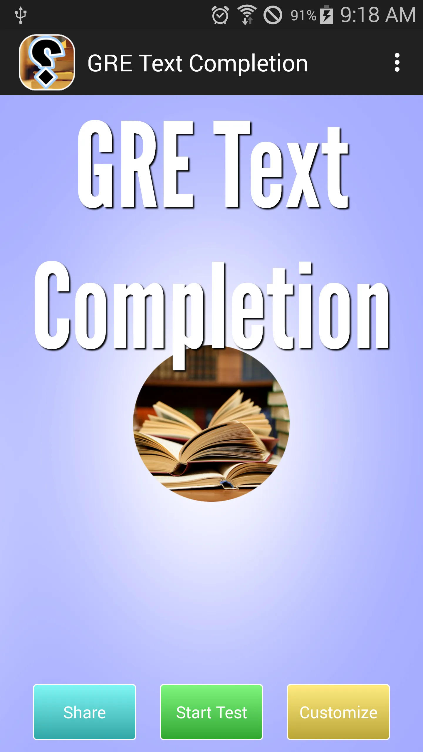 GRE Text Completion | Indus Appstore | Screenshot