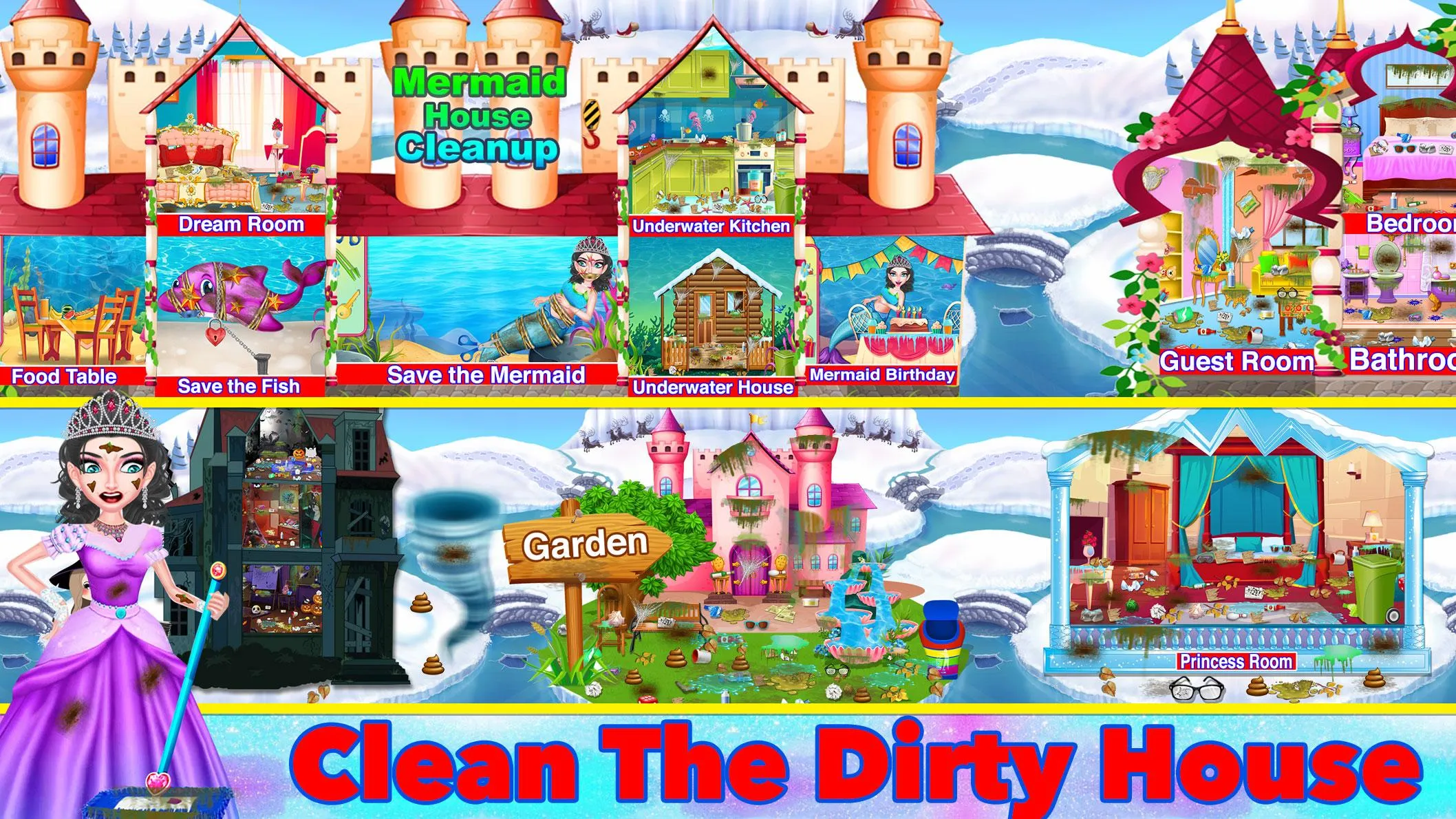 Winter Princess House Cleaning | Indus Appstore | Screenshot