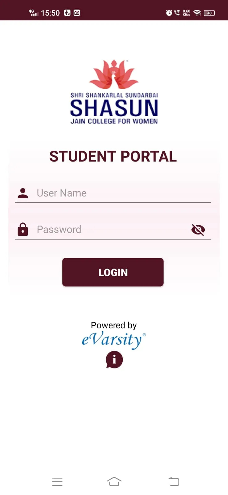 Shasun eVarsity Student Portal | Indus Appstore | Screenshot