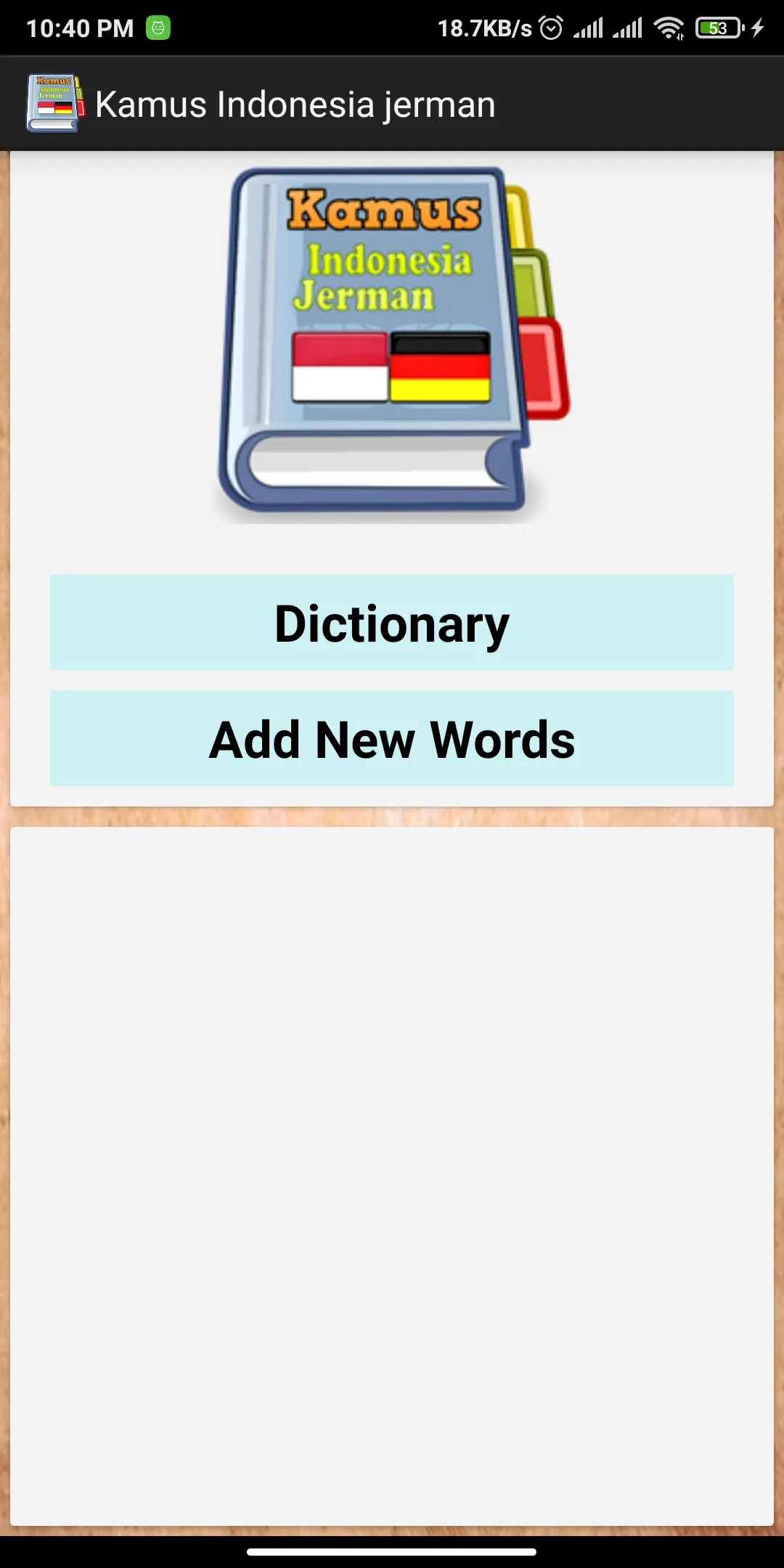 Indonesian German Dictionary | Indus Appstore | Screenshot