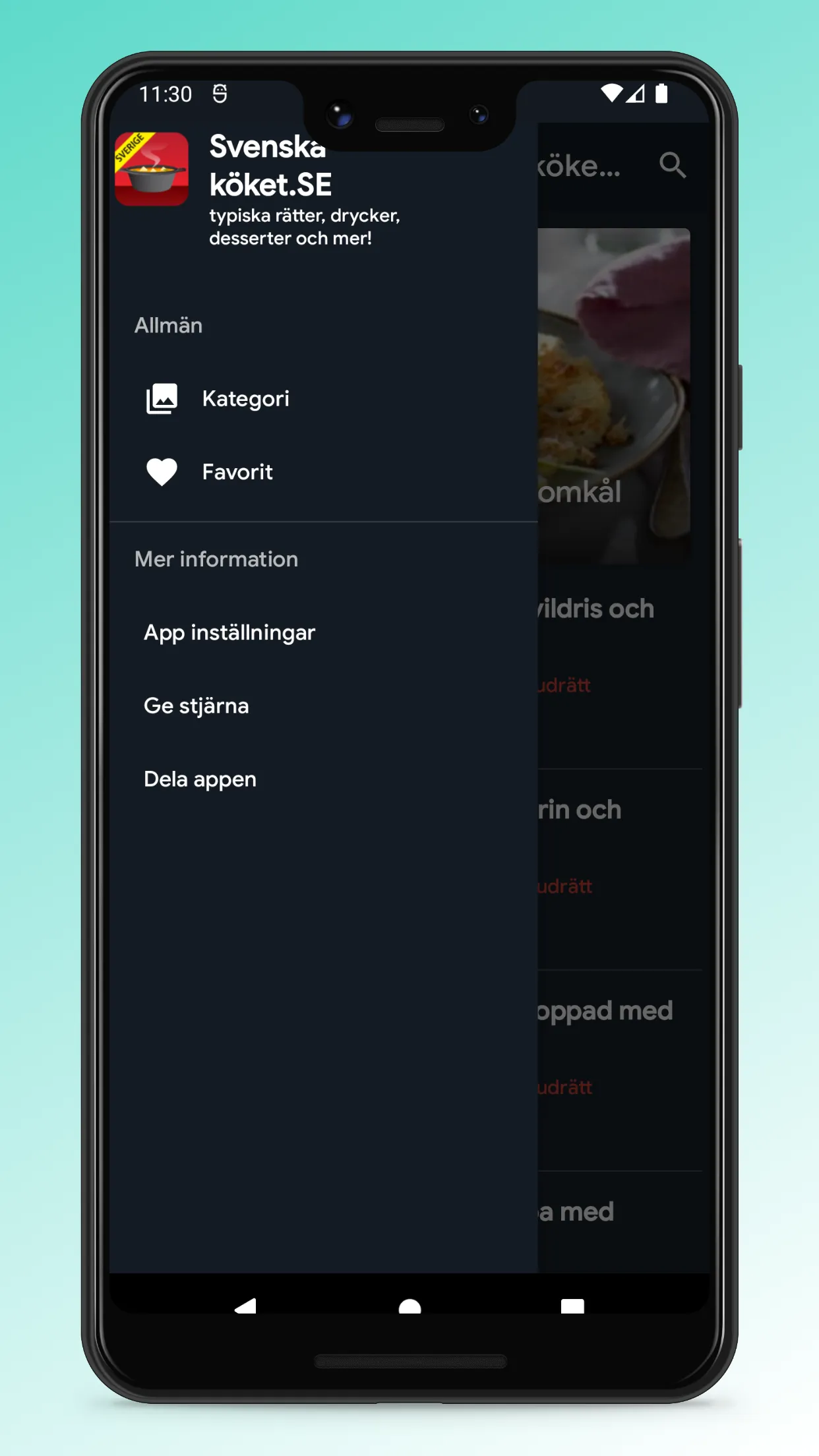 Swedish Food Recipes App | Indus Appstore | Screenshot