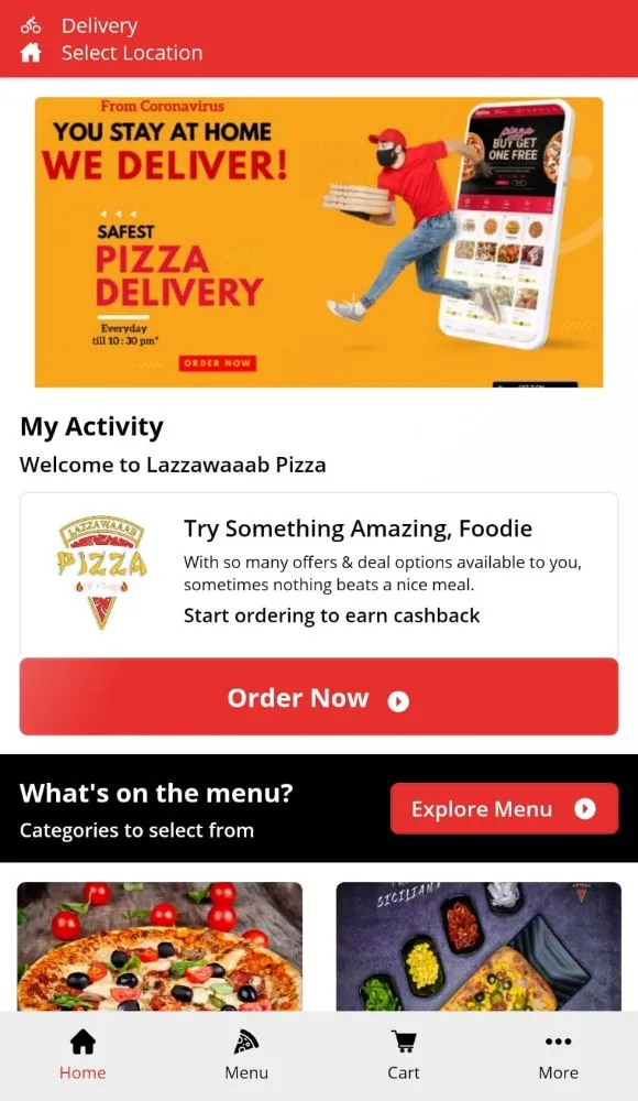 Lazzawaaab Pizza | Indus Appstore | Screenshot