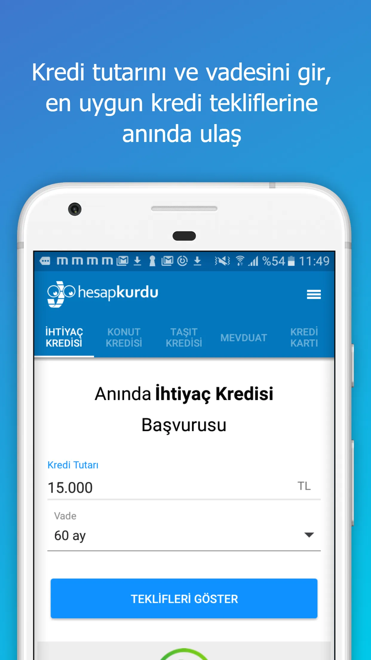 Hesapkurdu - Kredi ve Sigorta | Indus Appstore | Screenshot