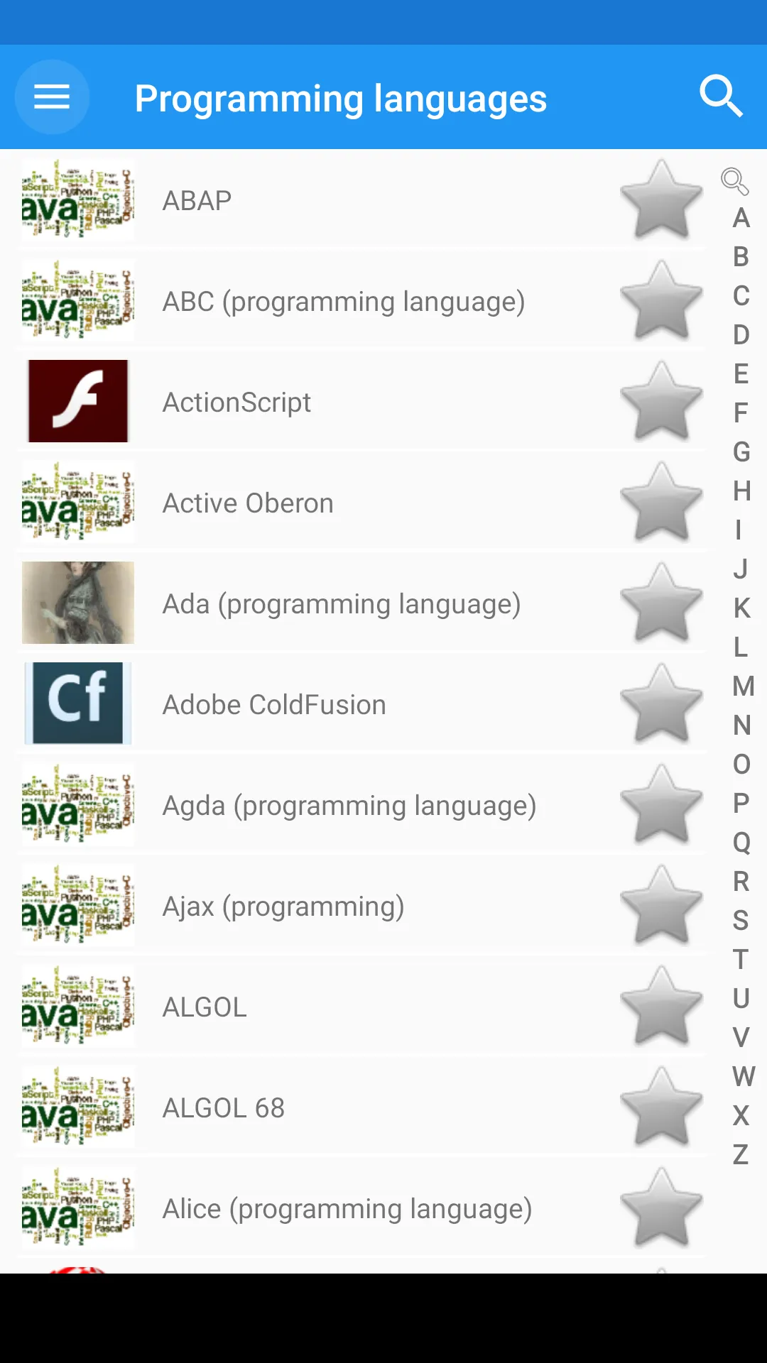 Programming languages | Indus Appstore | Screenshot