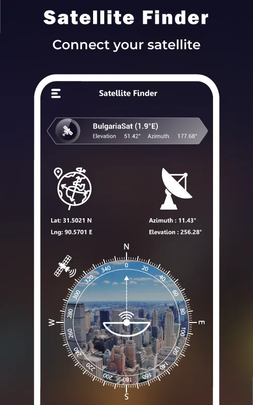 Satellite Finder (Dishpointer) | Indus Appstore | Screenshot