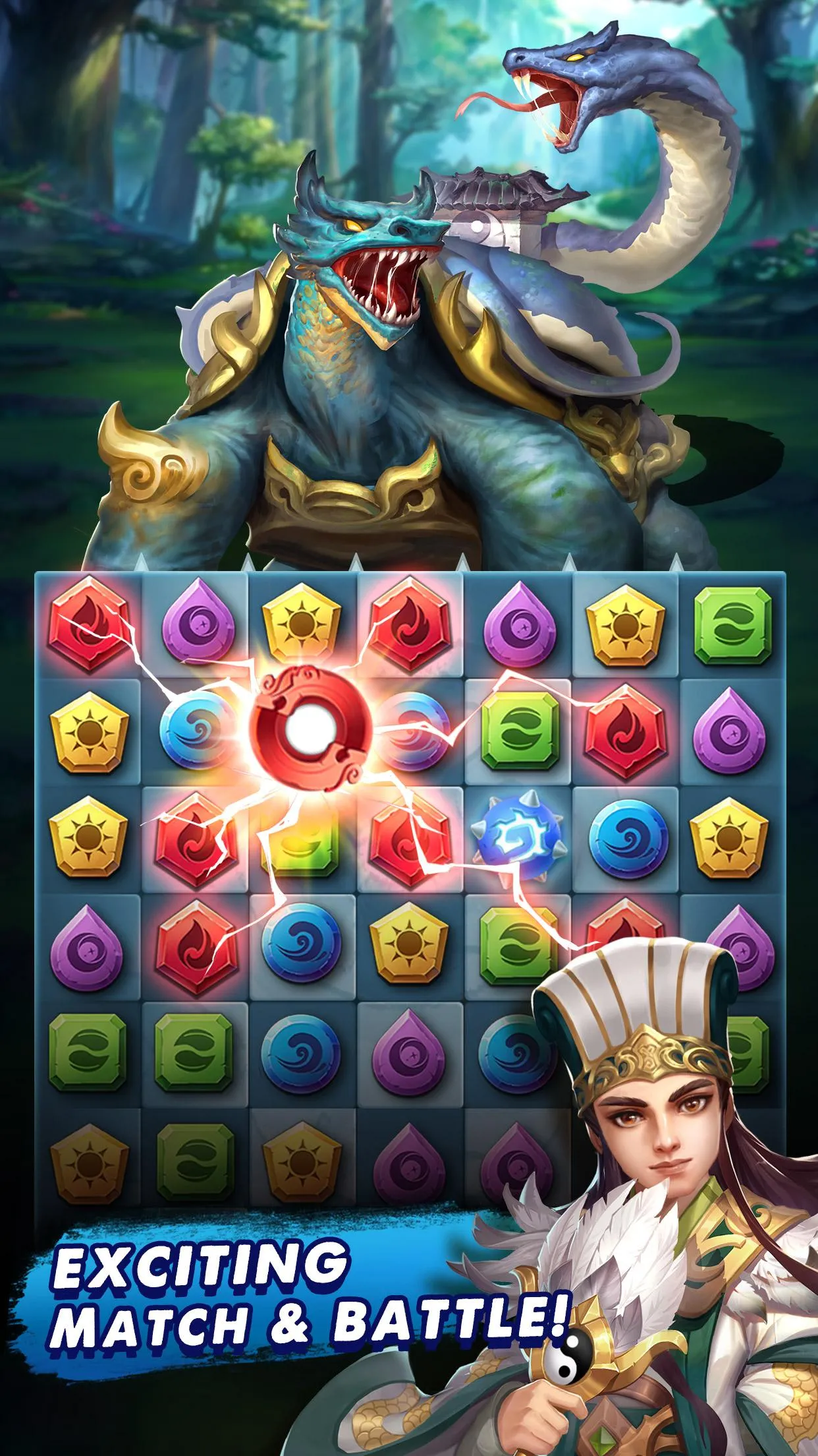 Three Kingdoms & Puzzles: Matc | Indus Appstore | Screenshot