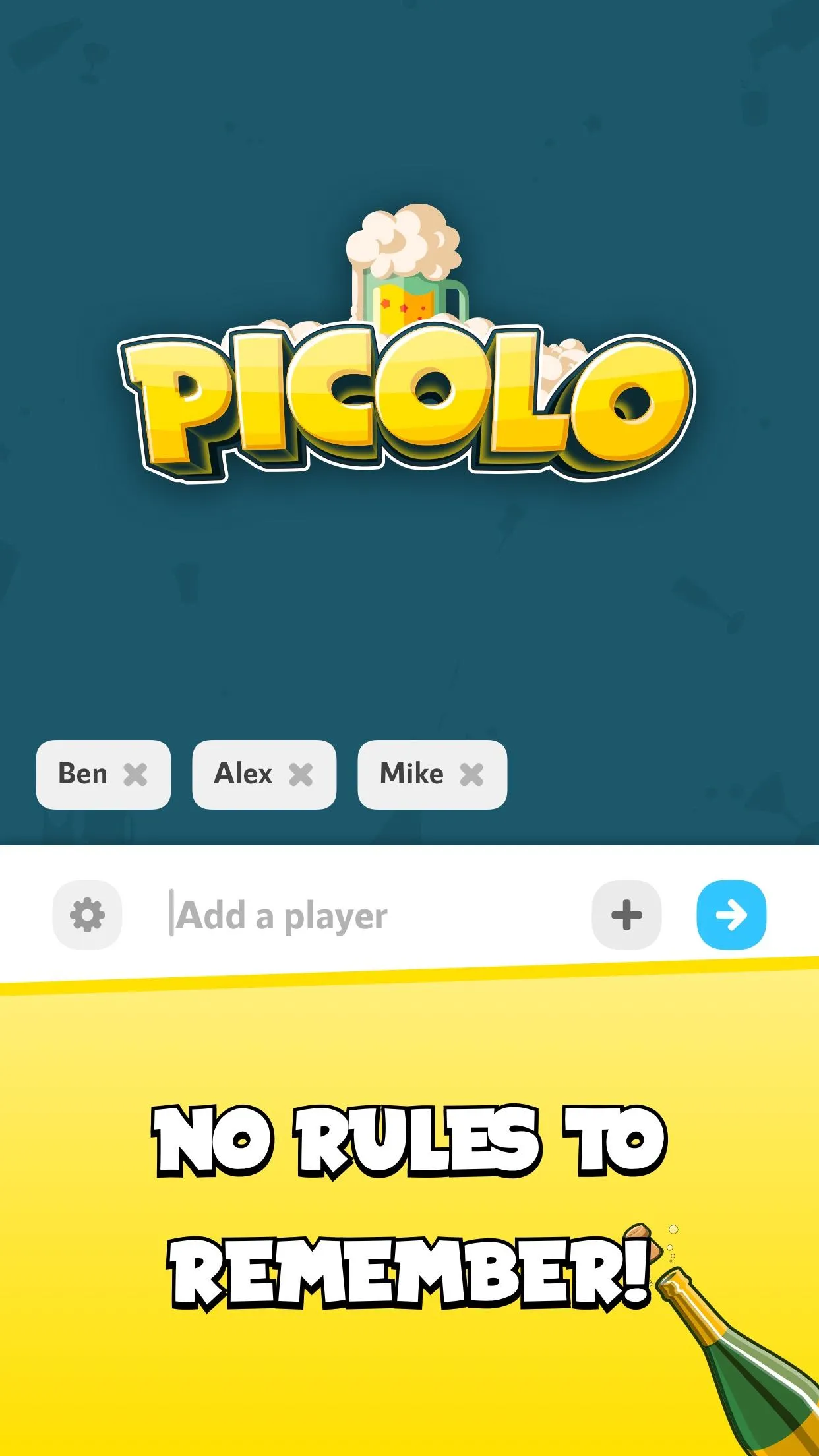 Picolo drinking game | Indus Appstore | Screenshot