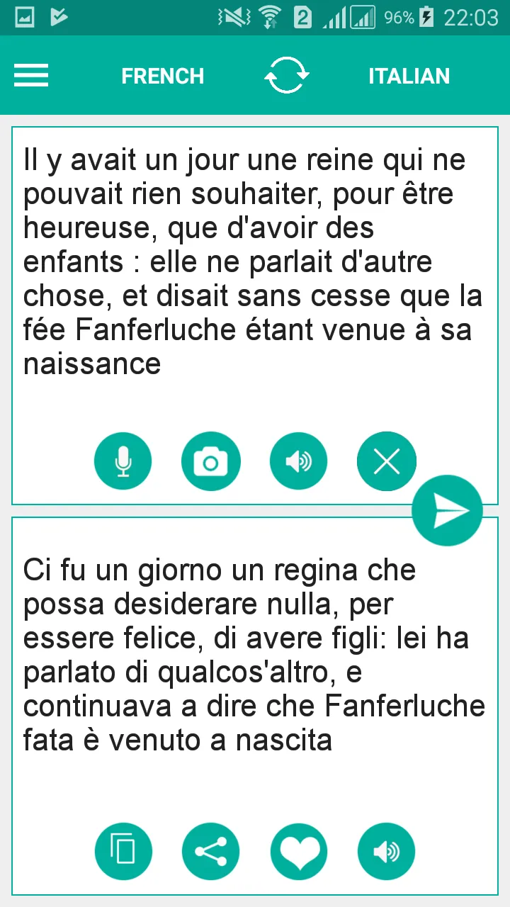 Italian French Translator | Indus Appstore | Screenshot