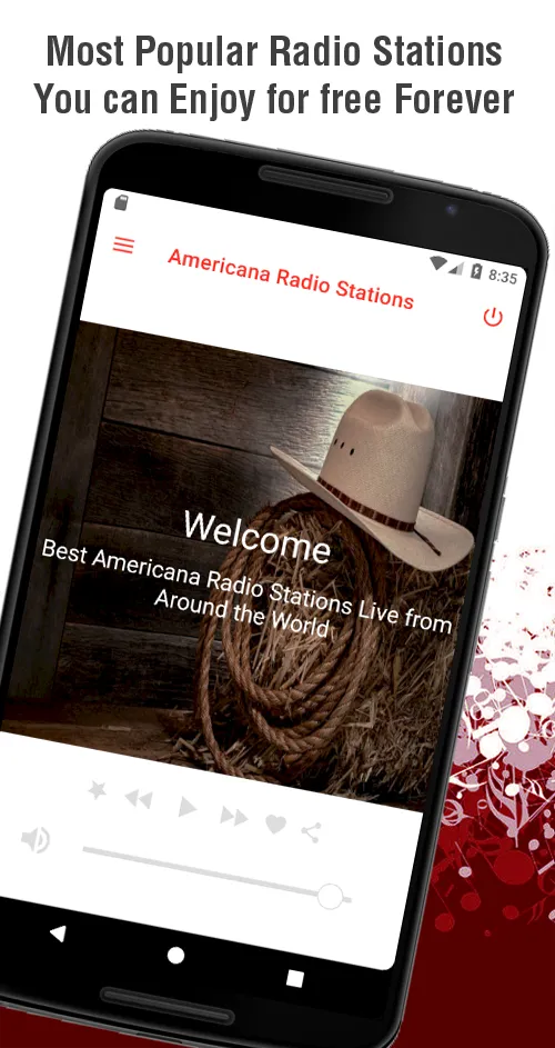 Americana Radio Stations 2.0 | Indus Appstore | Screenshot