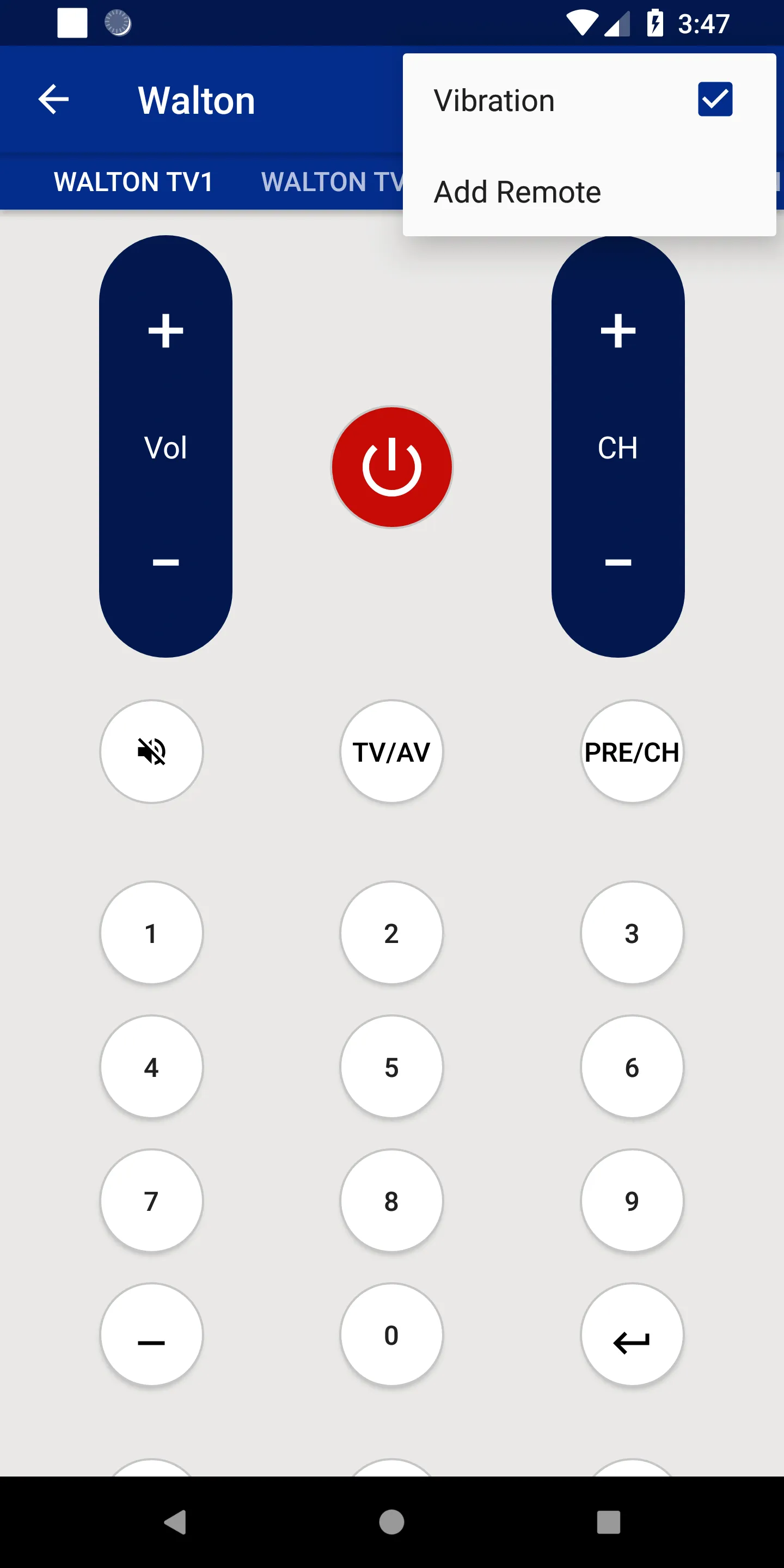 Walton TV Remote | Indus Appstore | Screenshot