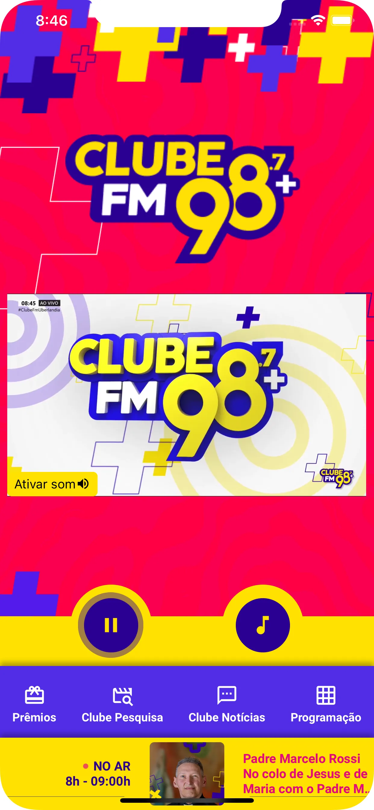 Clube FM 98,7 | Indus Appstore | Screenshot