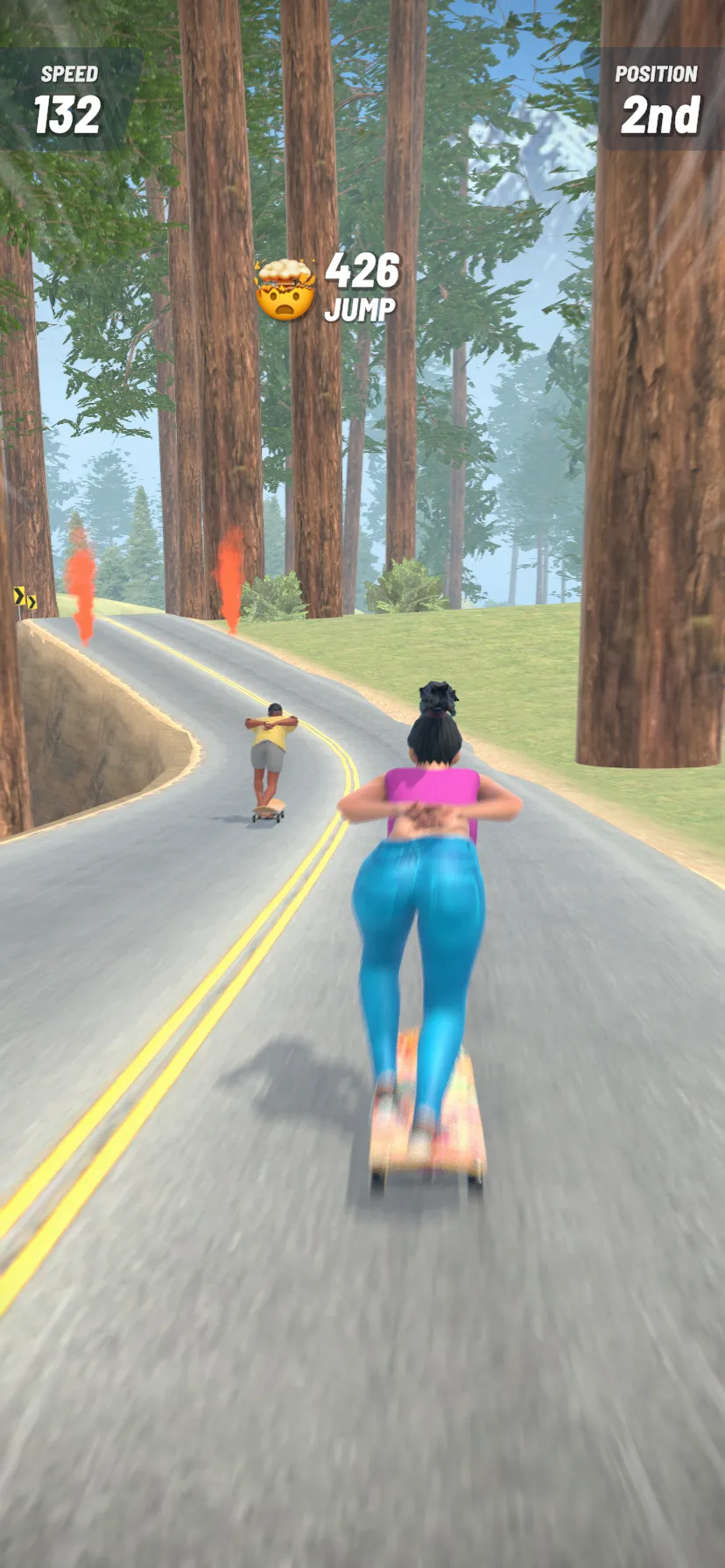 Downhill Skate Race | Indus Appstore | Screenshot