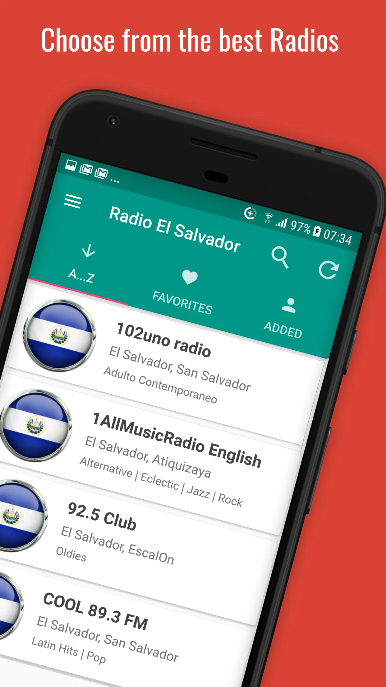 El Salvador Radio Stations | Indus Appstore | Screenshot