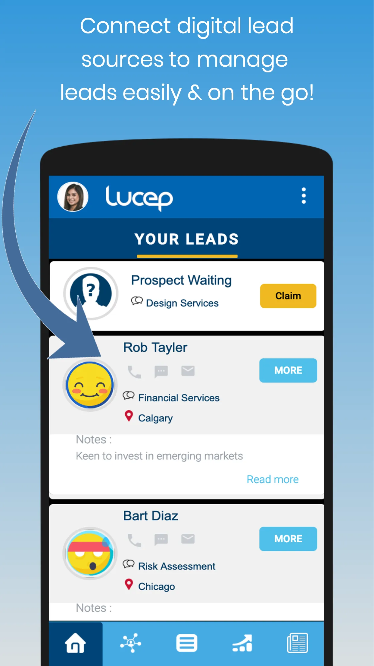 Lucep - Capture & manage leads | Indus Appstore | Screenshot