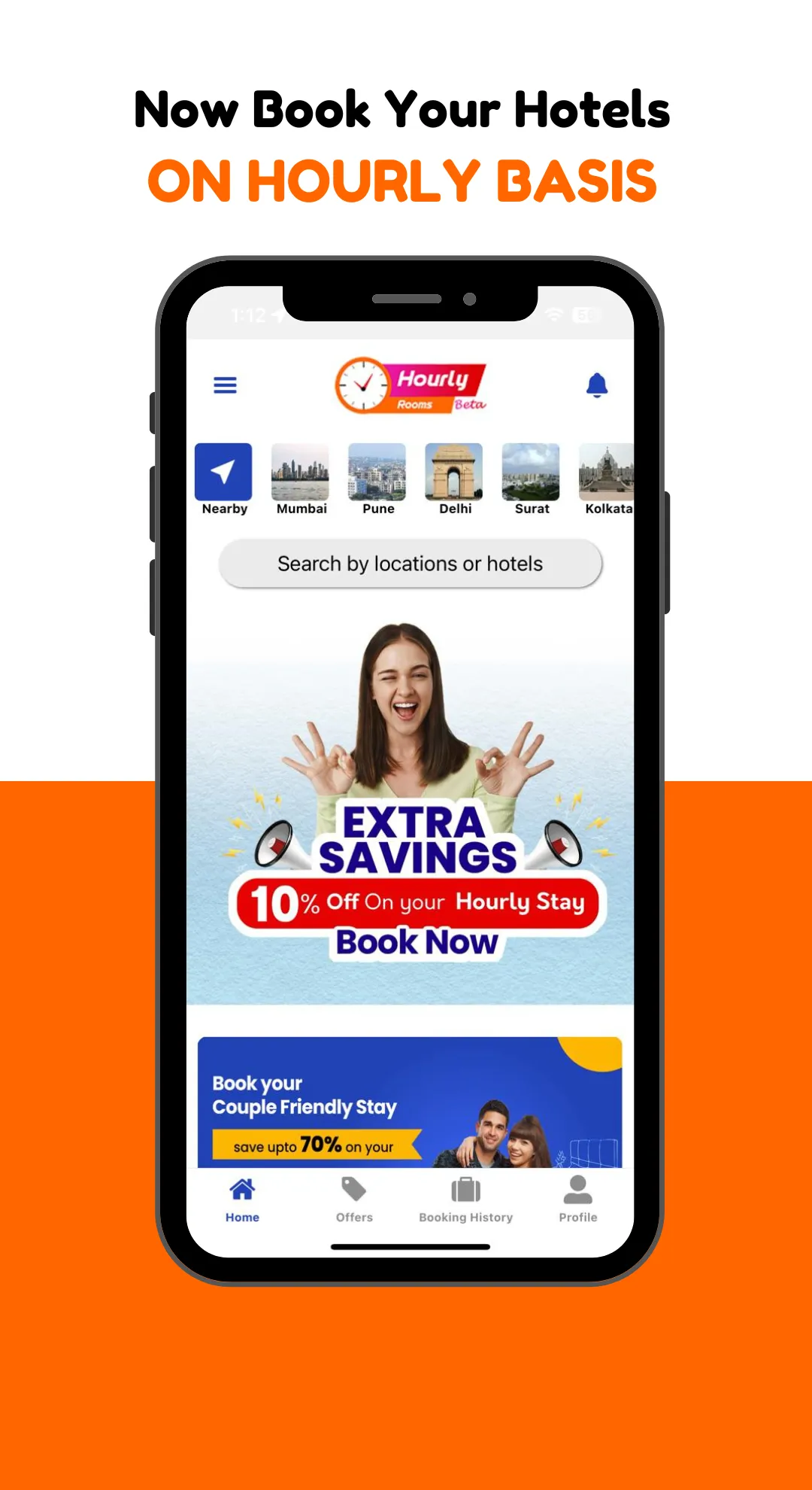 Hourly Rooms Hotel Booking App | Indus Appstore | Screenshot