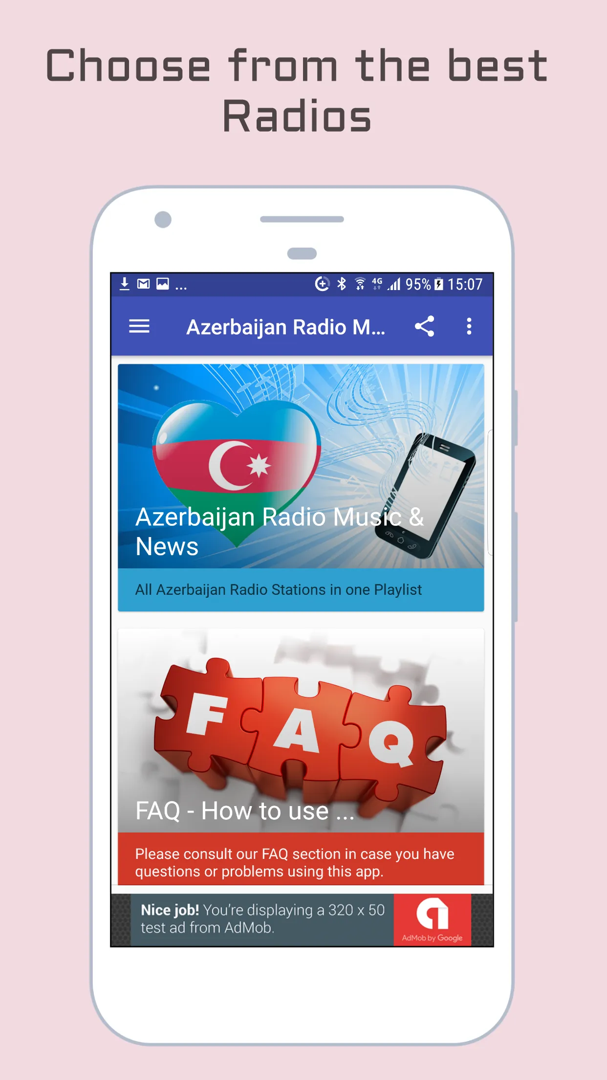 Azerbaijan Radio Music & News | Indus Appstore | Screenshot