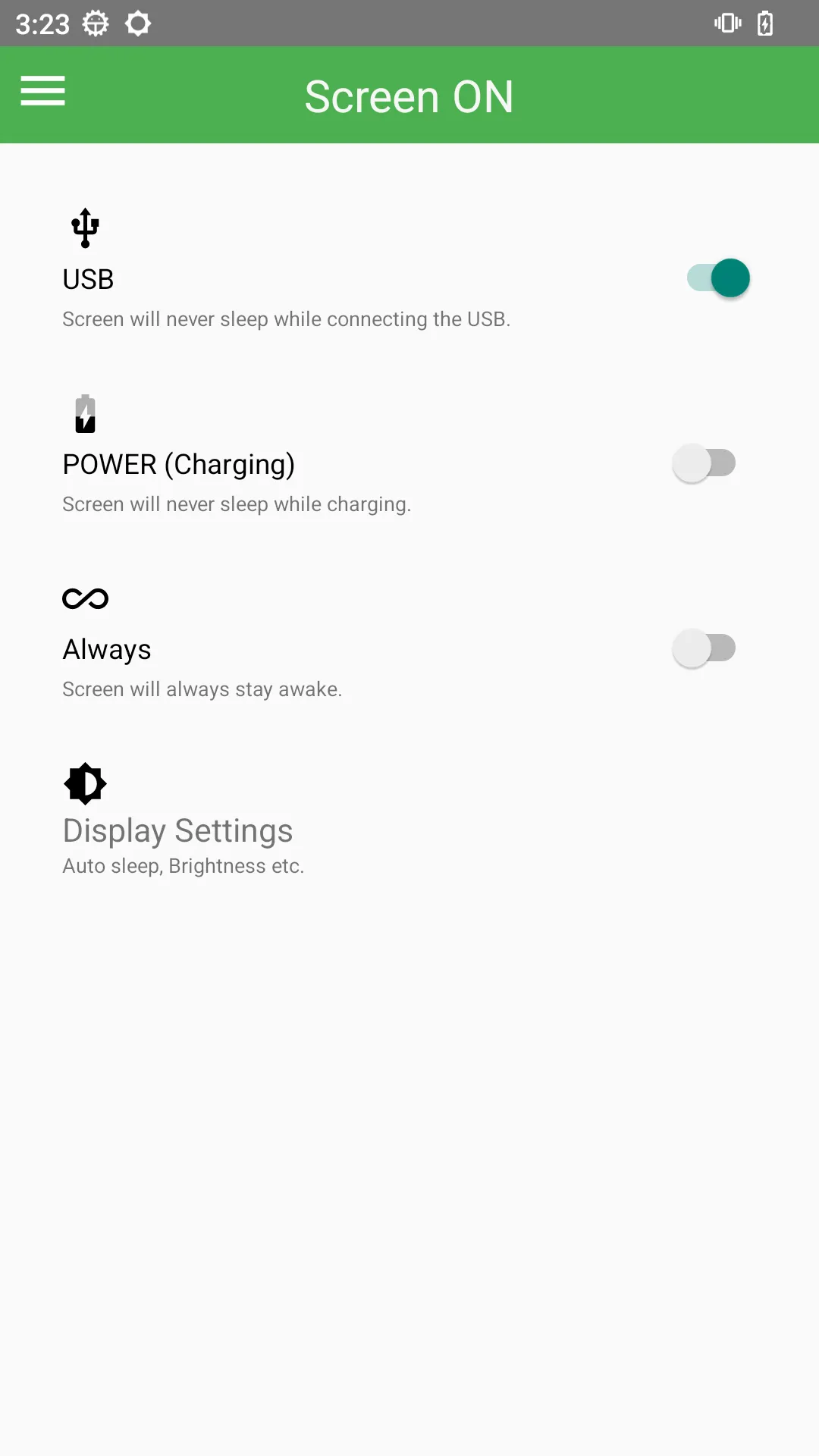 Screen ON (Stay awake) | Indus Appstore | Screenshot