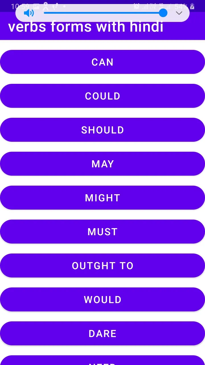 verbs forms with hindi meaning | Indus Appstore | Screenshot