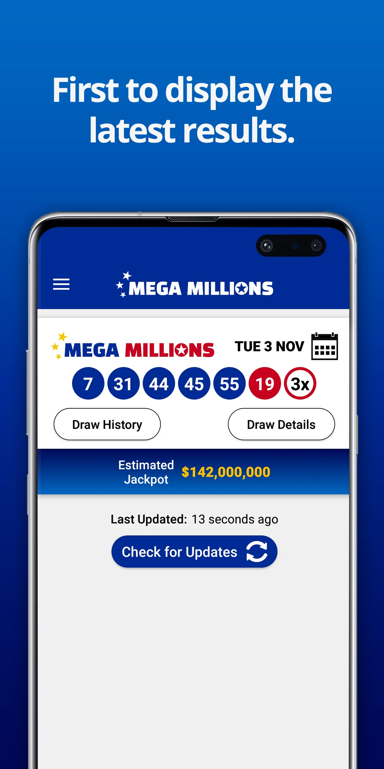 Mega Millions Numbers | Indus Appstore | Screenshot