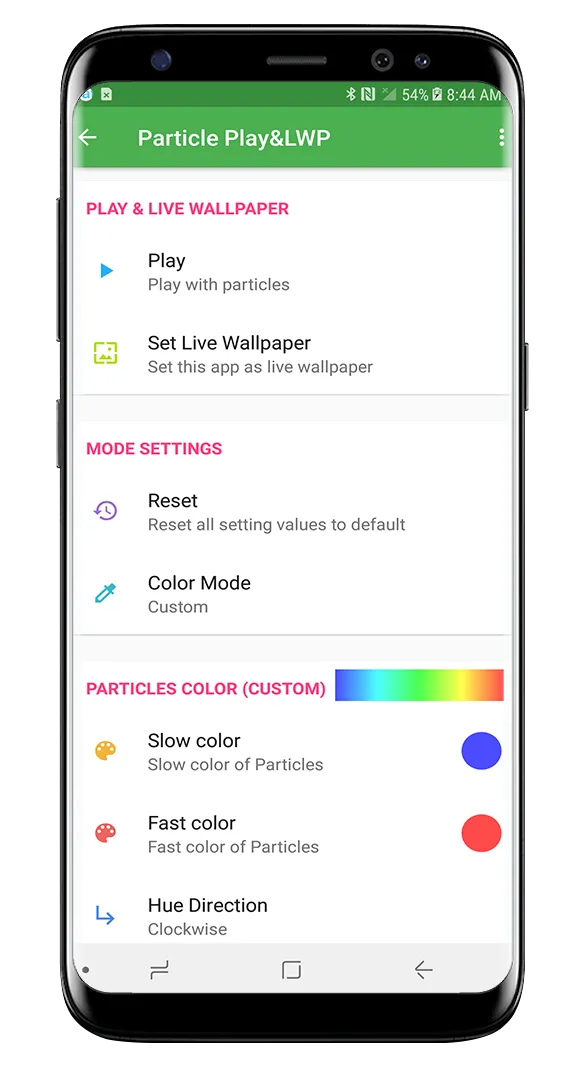 Particle Live Wallpaper n Play | Indus Appstore | Screenshot
