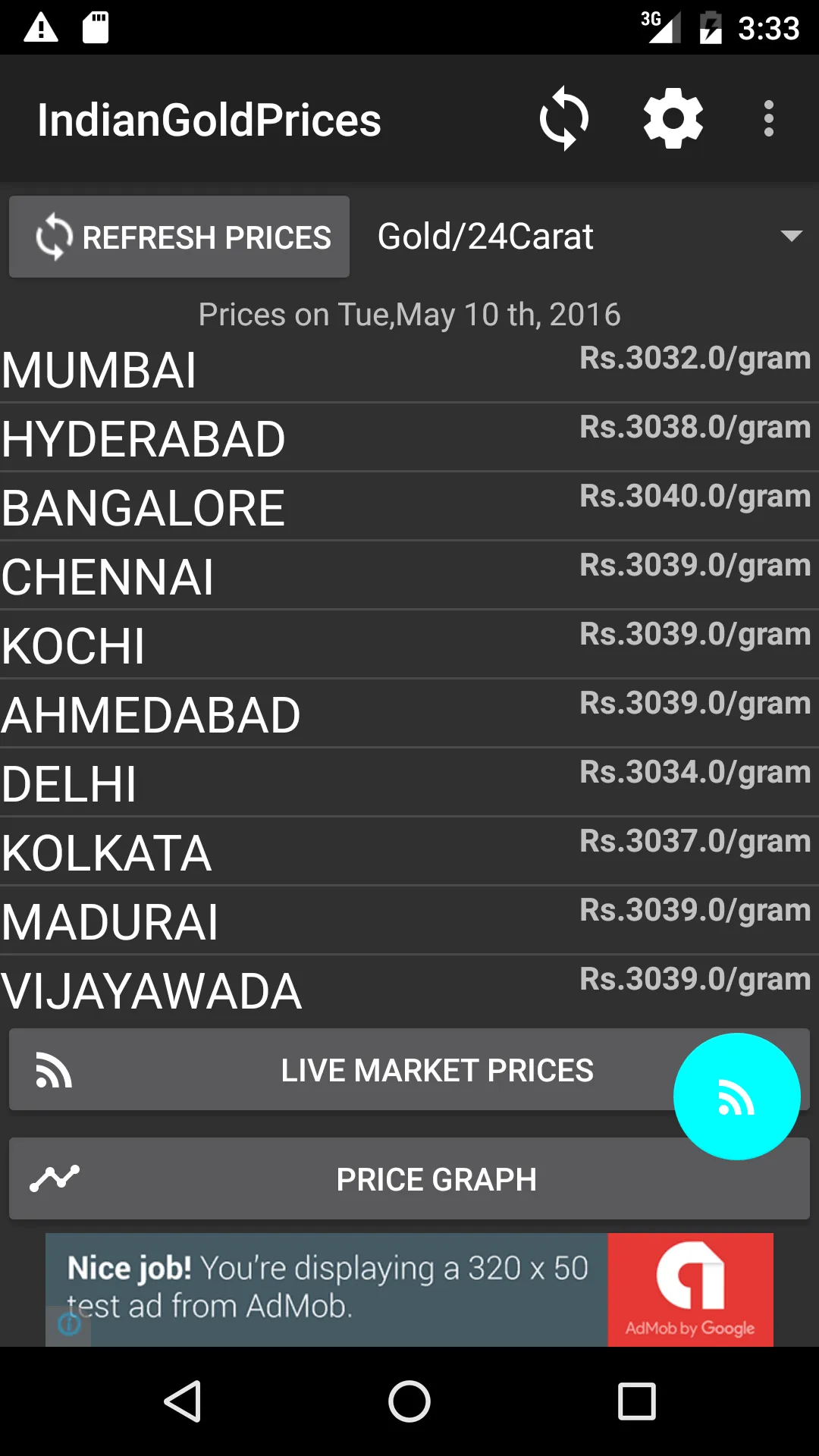 India Daily Gold Silver Price | Indus Appstore | Screenshot