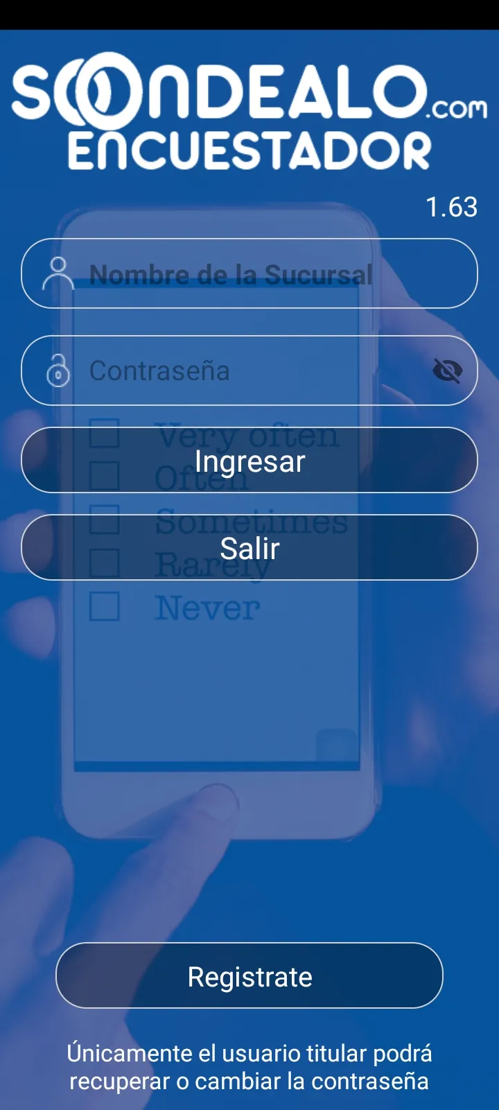 Sondealo Encuestador | Indus Appstore | Screenshot